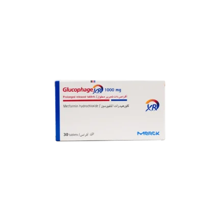 GLUCOPHAGE XR 1000 MG 30 TAB