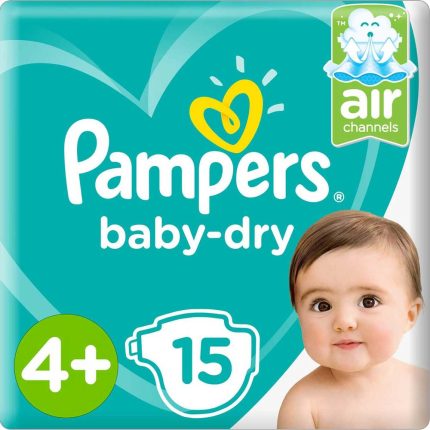PAMPERS BABY DRY (4)+ 15 PCS [NEW]