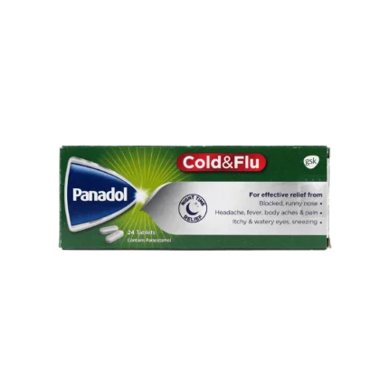 PANADOL COLD+FLU 24 CAPLET ( GREEN )