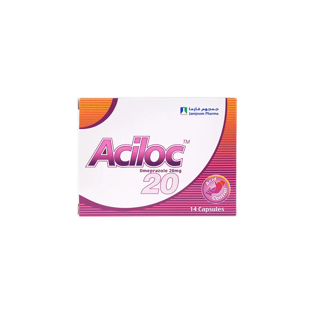 52387-Aciloc_Omeprazole_20mg_14_Capsules_Front_Side