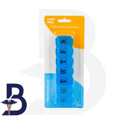 CARE WELL 7 DAYS PILL BOX ADULT LOCK CW213