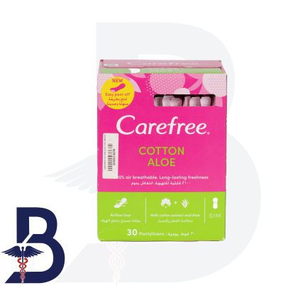 CAREFREE COTTON ALOE S/M 30PADS
