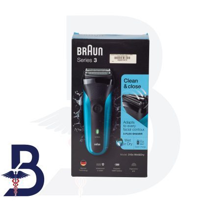 BRAUN SERIES 3 BLK/BLU 310S CLEAN&CLOSE SHAVER-994