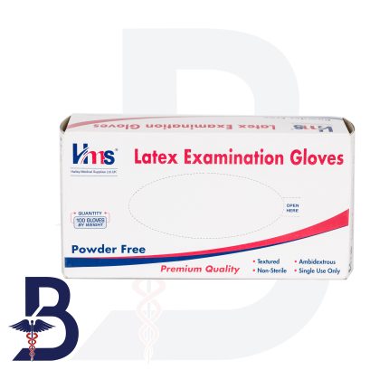 HMS LATEX EXAMINATION GLOVES X-LARGE 100PCS