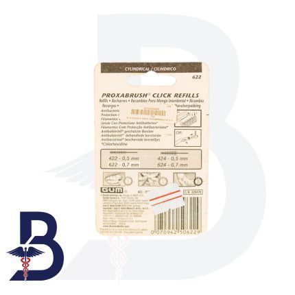 G.U.M PROXABRUSH CLICK 6 REFILLS (622)