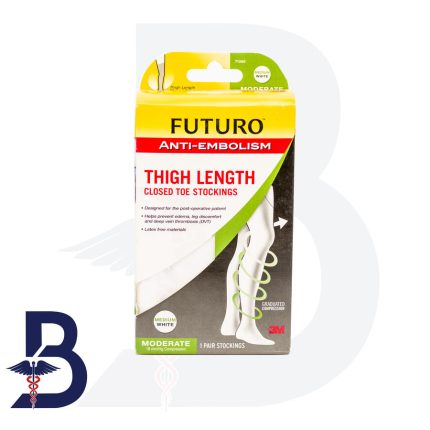 FUTURO THIGH LENGTH CLOSED TOE M STOCKIN