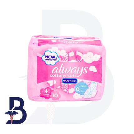 ALWAYS MAXI THICK LARG WITH WINGS 10 PADS