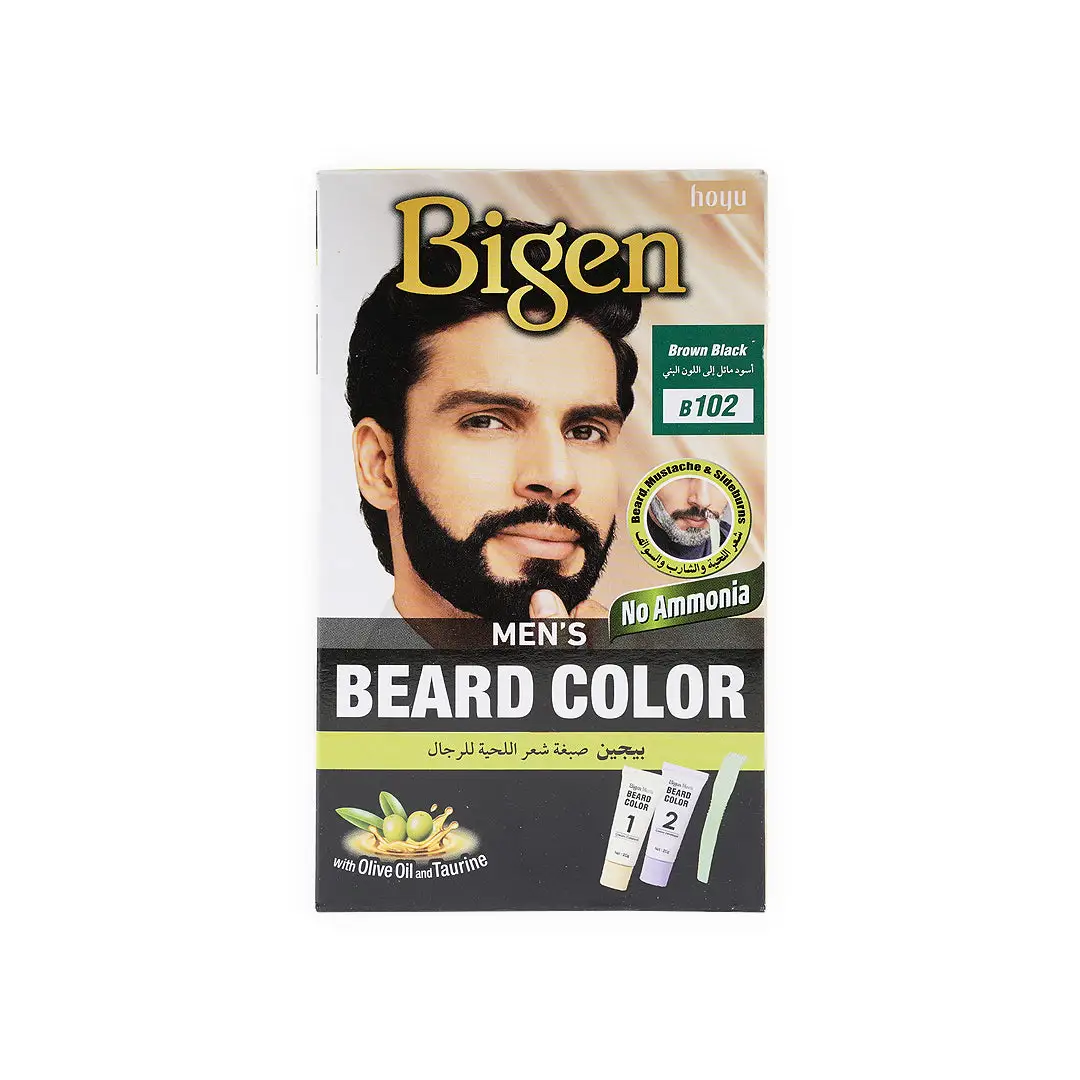 23569-BigenMensBeardColorNo.B102BrownBlackFrontSide