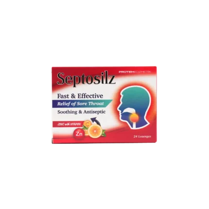 SEPTOSILZ ZINC&VIT C 24 LOZENGES